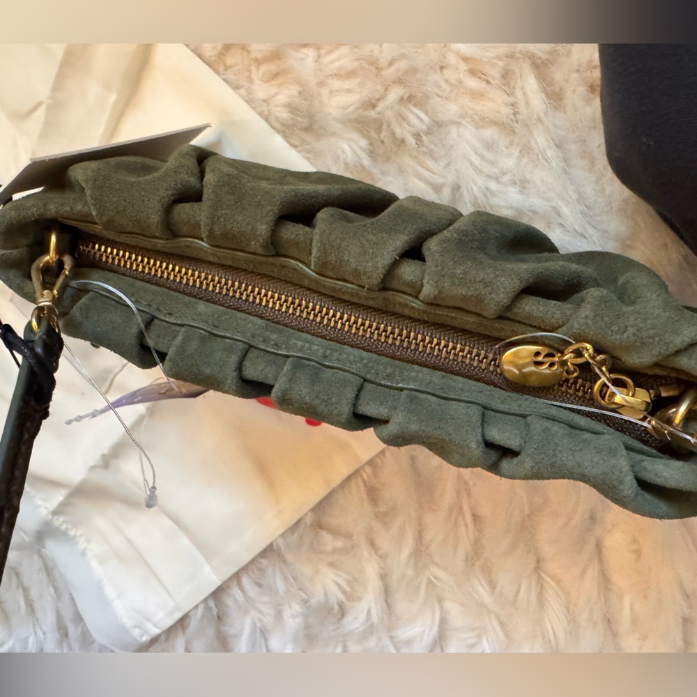 STAUD baguette Khaki Green Shoulder Bag - Picture 14 of 14